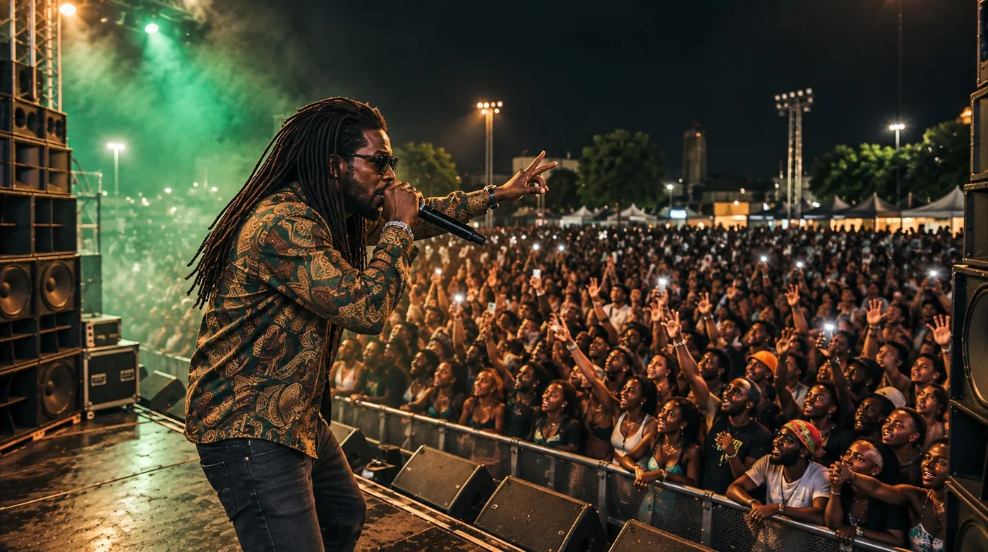 Riddim Killa performing for a crowd
